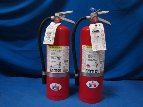 (lot of 2) badger-fire-extingushier-10mb-8h-fully-charged for sale
