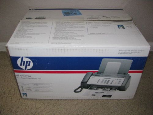 New HP 640 Fax Plain Paper Inject Quality Fax CB782A CB782-30001