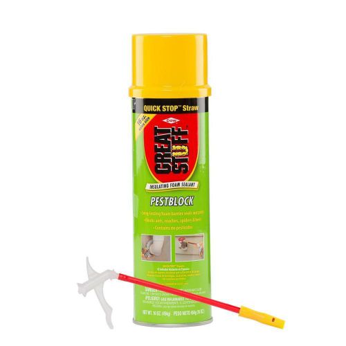Great stuff 16 oz. pestblock insulating foam sealant with quick stop straw for sale