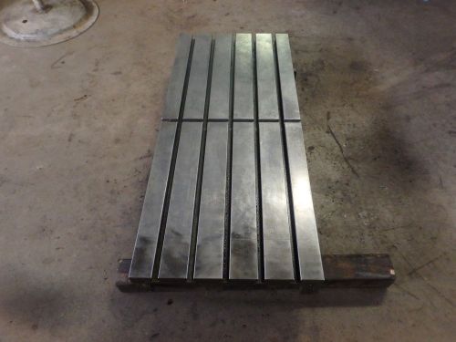 48-3/4&#034; x 21-5/8&#034; x 4&#034; steel welding t-slotted table cast iron layout plate jig for sale