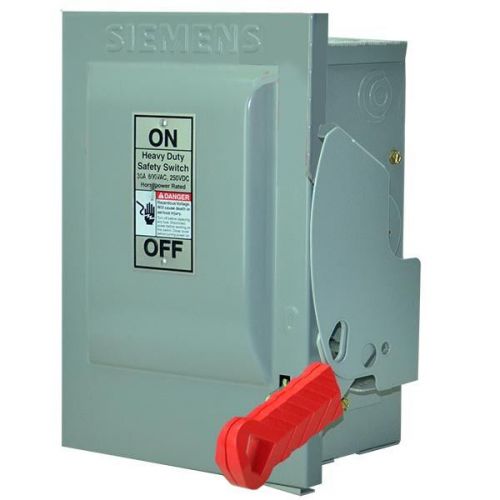 NEW HNF261 30 AMP 600 VOLT 2 PHASE NON-FUSED NEMA 1 DISCONNECT --MSE