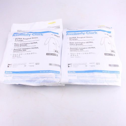 Kimberly Clark Ultra Surgical Gown 95121 Sterile Extra Large Pack of 2
