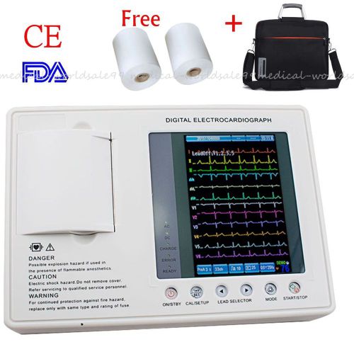 3-channel 12 lead Electrocardiograph Cardiograph ECG/EKG Machine+Softeware