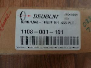 DEUBLIN, 1108-001-101, UNION 5/8  18UNF RH .655 PLT *NEW OLD STOCK*