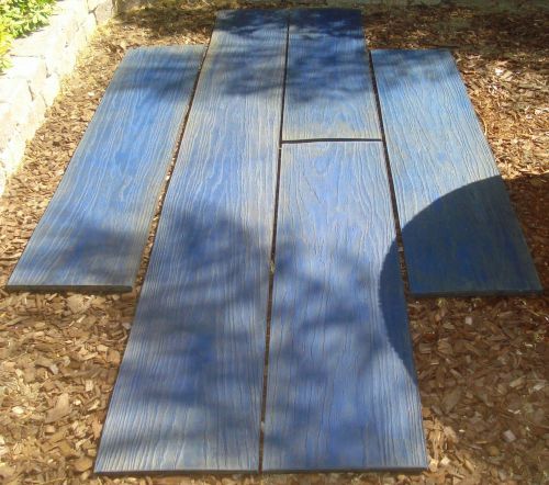 Wood Grain KNOT-FREE Texture Plank Cement Concrete Floor Imprint Stamp Form Set