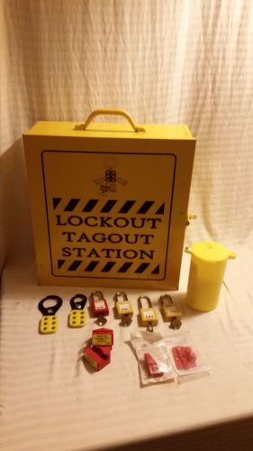Prinzing Tagout Station Used W/Some Contents
