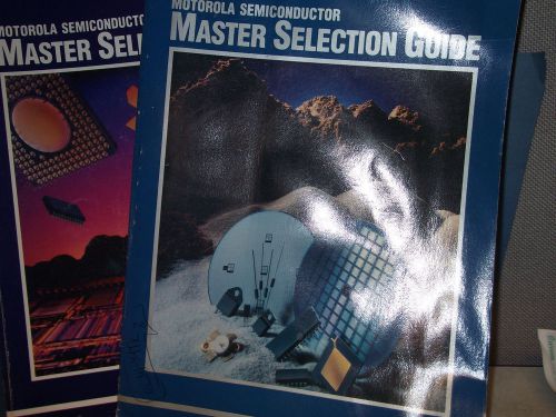 QTY-2 MOTOROLA MASTER SELECTION GUIDE DATABOOK REV2 &amp; REV3 SG73/D 2 BOOKS RARE