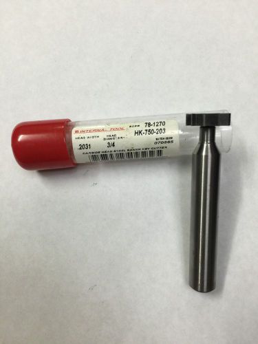 Internal Tool Carbide Head Steel Shark Key Cutter 3/4 .2031