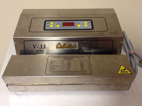 Cabellas V-33 Auto Heavy Duty Stainless Vacuum Sealer, Untested