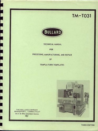 Bullard Manual for Templa-Turn Templates