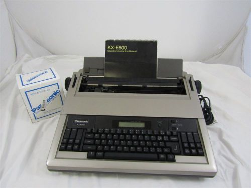 Vintage Panasonic Typewriter KX-E500 Portable Electronic Electric LCD Working