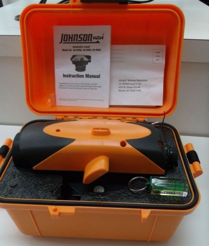 Johnson 40-6926 26X Automatic Level w/ Case &amp; Manual