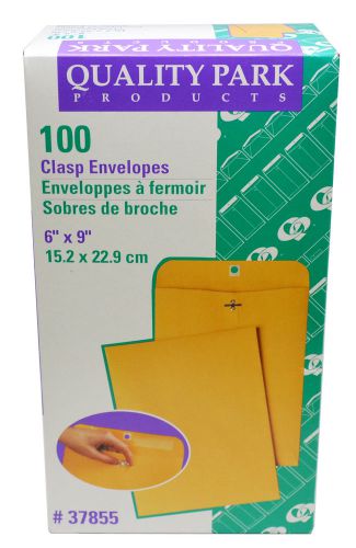 6 x 9&#034; Small Manila Clasp Envelope - Quality Park - (100 Envelopes)