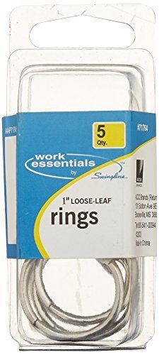 Swingline 1 Inch Loose Leaf Rings, 5 Count, (S7071764)