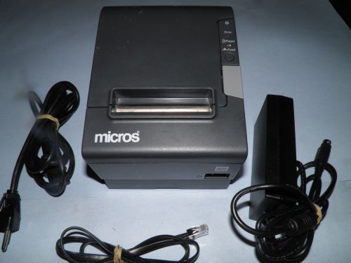 Micros Epson TM-T88V M244A Thermal POS Receipt Printer IDN w Power Supply Micros