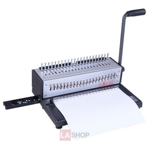 21-comb hole 380 sheets puncher paper binder binding machine 26625 for sale