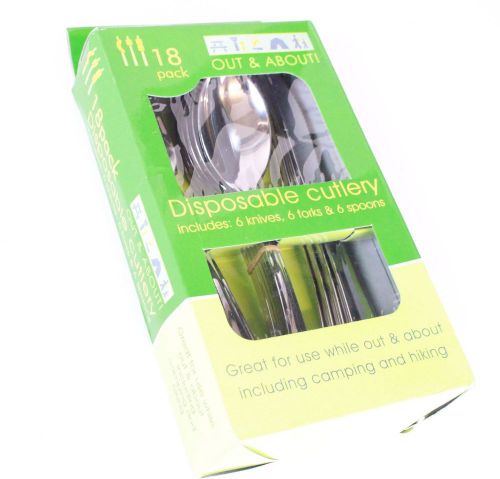 Disposable Cutlery 18 Piece Set Knife Fork And Spoons