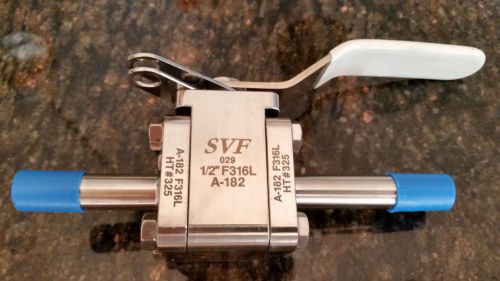 SVF Flow Control Valve 1/2&#034; SB7F Sanitary 316 Stainless Steel Butt Weld