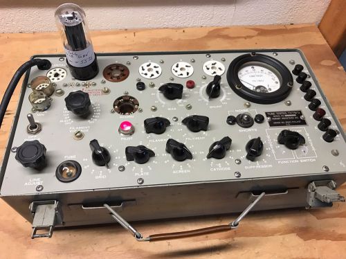 Vintage US Army TV- 7 B/U Military Forway Ind. Mutual Conductance Tube Tester