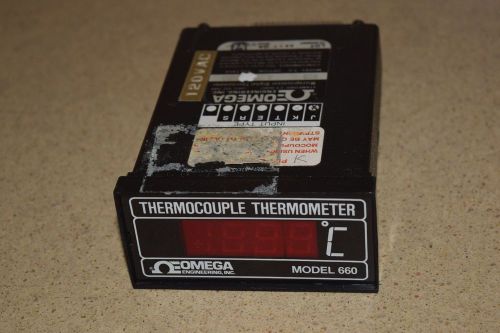 ^^ omega model 660 type j thermocouple thermometer panel meter (m1) for sale