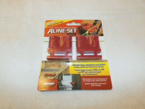 ALINE-SET WALL / POST / FORM ALIGNMENT BLOCK SET  ONE PAIR PER PACK