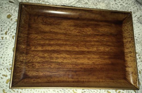 Vintage OTAGIRI LACQUERWARE TRAY WOOD LOOK