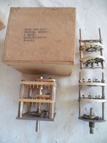 Nos daven (dpst) 24 pos&#039;n rotary switch 5930-729-8312 spec # 6441 &amp; misc parts for sale