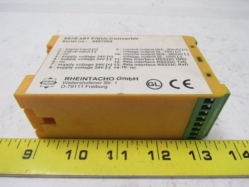 Rheintacho 5870.x01 frequency converter 0-18000 hz range 32 vdc for sale