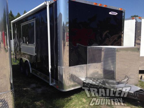 New 8.5 x 18 18&#039; enclosed concession food vending bbq mobile kitchen trailer for sale