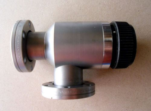 Tested! Varian High Vacuum Angle Port Valve 951-5091, 2.75&#034; Rotatable CF Flanges