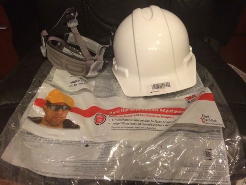 3m 91297 hard hat with ratchet adjustment white brand new for sale