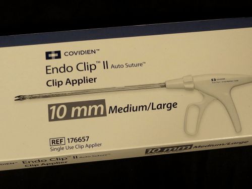 LOT/2 COVIDIEN ENDO CLIP II APPLIER 176657 AUTO SUTURE~4/2020~10MM~MED/LARGE