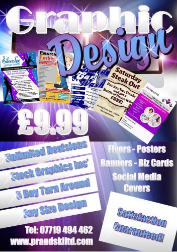 Graphic Design Fast Professional Flyers Posters Business Cards Banners Any Size