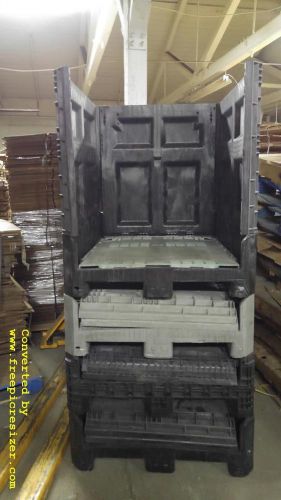 BUCKHORN plastic folding heavy duty crate USED