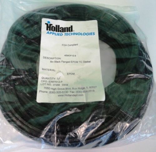 Holland Applied Tech 8in Black Flanged EPDM TC Rubber Gasket NEW Lot of 25 pack