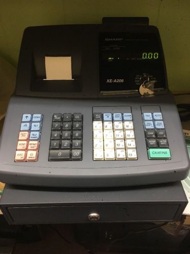 Sharp XE-A206 Electronic Cash Register CLEAN used