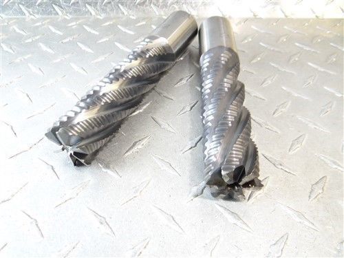 PAIR OF HSS ROUGHING END MILLS 1-1/4&#034; NIAGARA