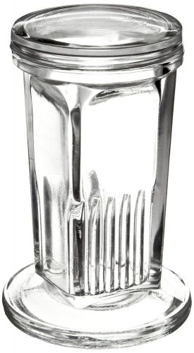 Wheaton 900470 Glass Rectangular 65 mL Coplin Staining Jar with Lid (Case of 6)