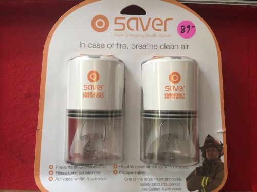 NEW Safety iQ Saver Emergency Breath System portable Fire Safety - 2 Person Set