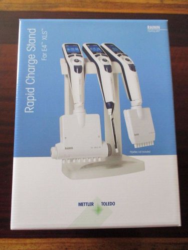 Lot of 3 nib mettler toledo rainin pipette pipet e4-rcs charging stands e4-xls for sale