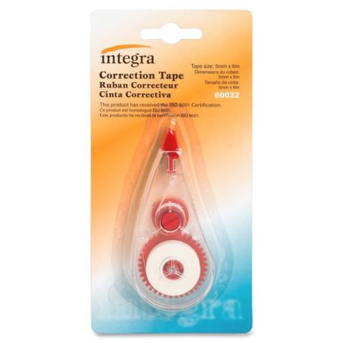 &#034;integra correction tape, white tape non-refillable each white dispenser 60032&#034; for sale