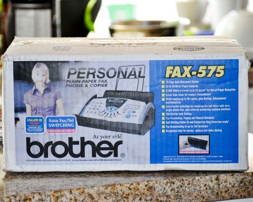 BROTHER FAX-575 Personal Plain Paper Fax, Phone &amp; copier NEW