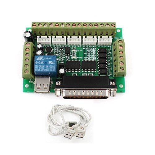 uxcell Mach3 CNC Stepper Motor Driver Adapter Breakout Board w USB Cable
