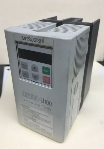 Mitsubishi inverter fr-u120-no.4k-ul 1/2hp ac200-230v *tested* variable freq dr for sale