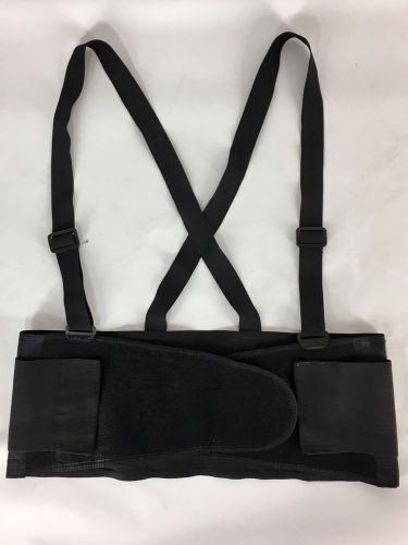 Elastic Back Support Belt Black Suspenders Black 8&#034; Heavy Duty CLC Adult Size XL
