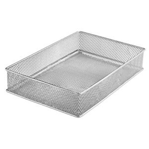 YBM HOME 1590 Mesh Shelf Organizer Bins Silver, 6x9