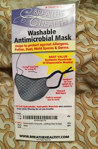 Breathe Healthy - All Purpose Washable Reusable Mask Steel Blue