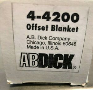 ABDick Offset Printing Blanket - NEW - #4-4200