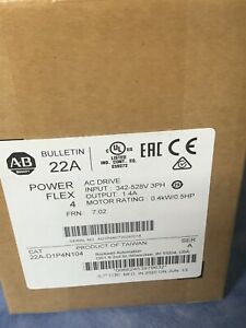A/B POWERFLEX 4 22A-D1P4N104 BRAND NEW OPEN BOX