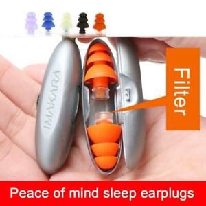 1X SOFT FOAM EAR PLUGS Anti Noise/Sleep/Swimming/Travel Reusable Earplugs New